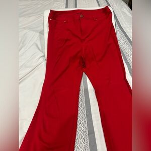 IMAN Bold Red Pants